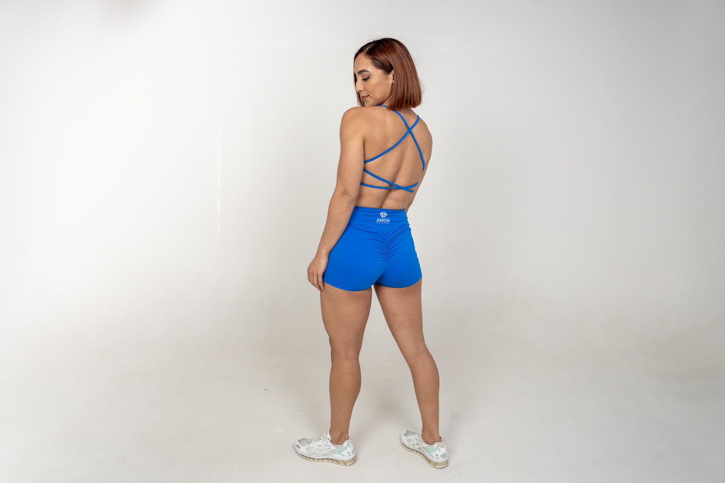 Active Criss Cross Bralette Blue