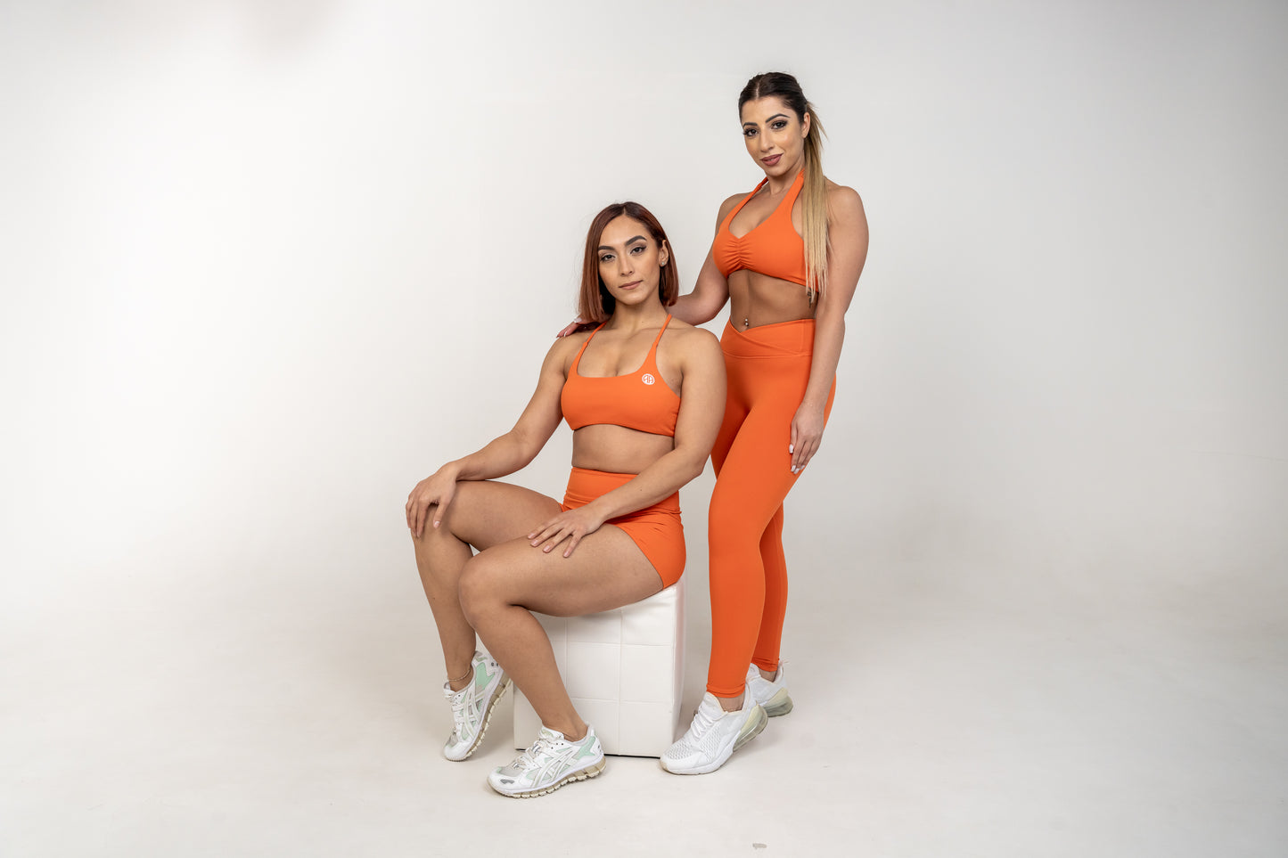 Amor Halter Crop Orange set