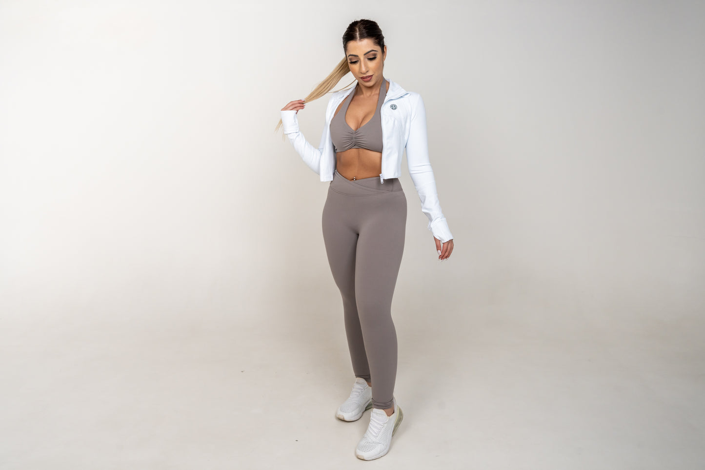 Contour Zip Jacket White