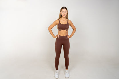Amor Full Length Tights Brown